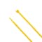 South Main Hardware Cable Tie, 8 in L, 2 in Max Bundle Dia., Yellow, Nylon, 75 lb Strength, 100 PK 220146 - alternate 4
